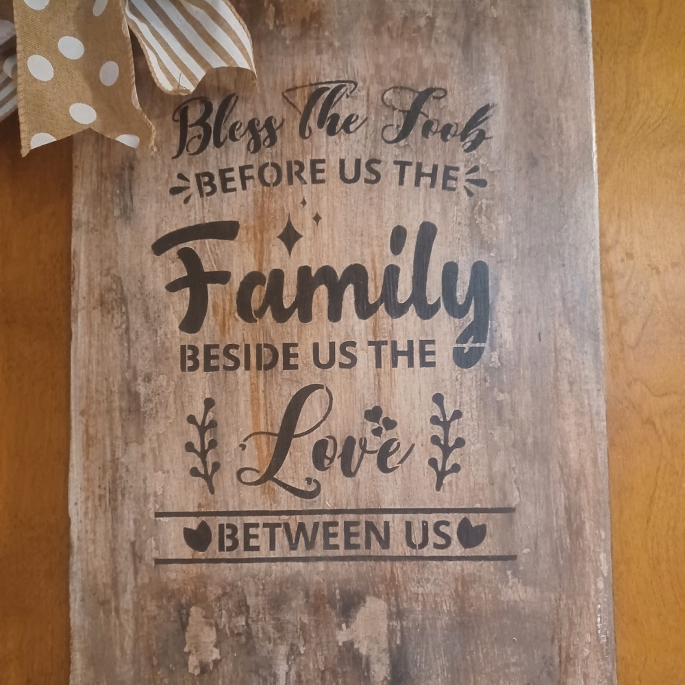 Primitive Family Wall Sign - Picture 3 of 4